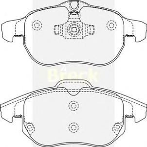Комплект тормозных колодок, дисковый тормоз BRECK 23402 00 701 00