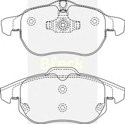 Комплект тормозных колодок, дисковый тормоз BRECK