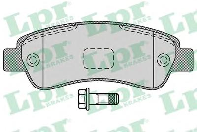Комплект тормозных колодок, дисковый тормоз LPR 05P1289