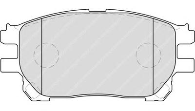 Комплект тормозных колодок, дисковый тормоз FERODO FDB1868