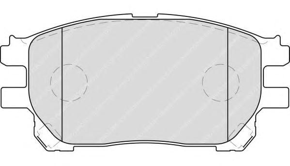 Комплект тормозных колодок, дисковый тормоз FERODO