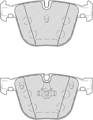 Комплект тормозных колодок, дисковый тормоз FERODO