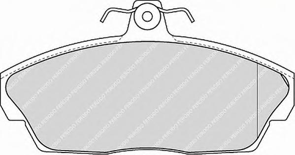 Комплект тормозных колодок, дисковый тормоз FERODO