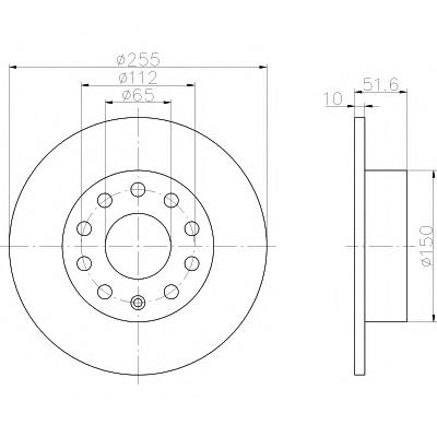 Тормозной диск TEXTAR