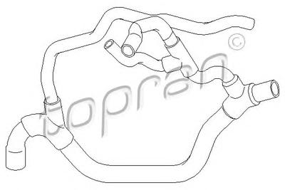 Патрубок системы охлаждения TOPRAN 700 509