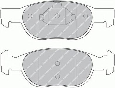 Комплект тормозных колодок, дисковый тормоз FERODO FDB1160