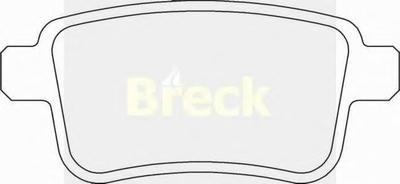 Комплект тормозных колодок, дисковый тормоз BRECK 24692 00 704 00