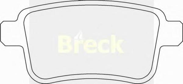 Комплект тормозных колодок, дисковый тормоз BRECK