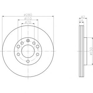 Тормозной диск TEXTAR 98200 0919 0 1