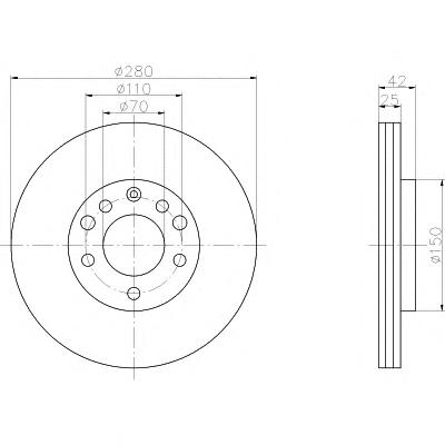 Тормозной диск TEXTAR