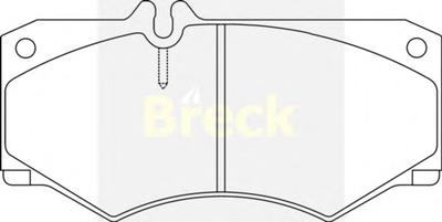 Комплект тормозных колодок, дисковый тормоз BRECK 20784 00 703 10