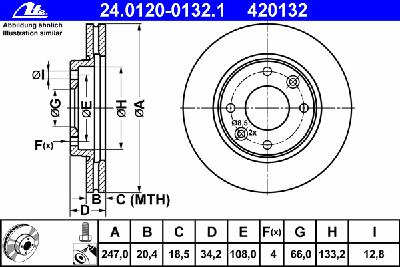 Тормозной диск ATE 24.0120-0132.1