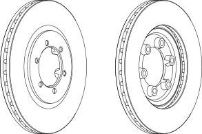 Тормозной диск FERODO DDF1605