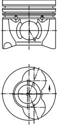 Поршень KOLBENSCHMIDT 40 405 600