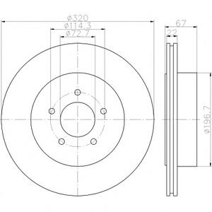 Тормозной диск TEXTAR 98200 1772 0 1