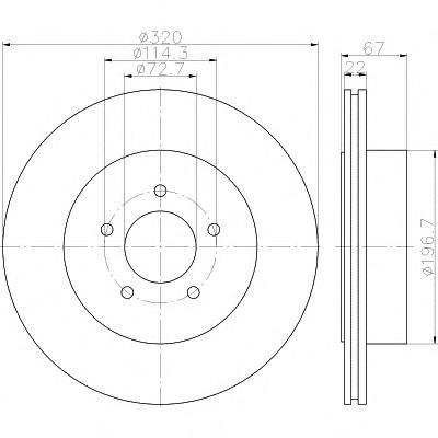 Тормозной диск TEXTAR