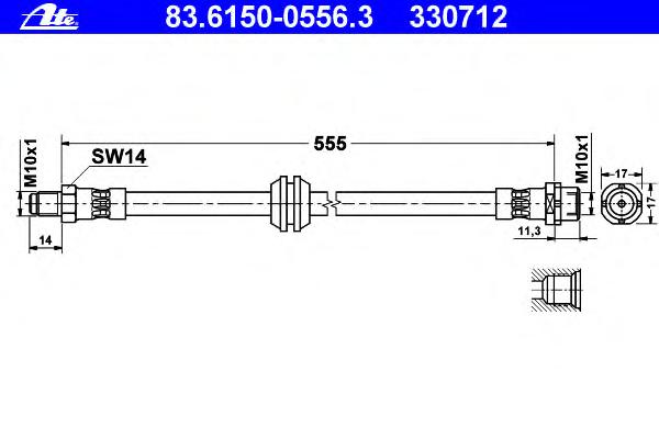 Тормозной шланг ATE