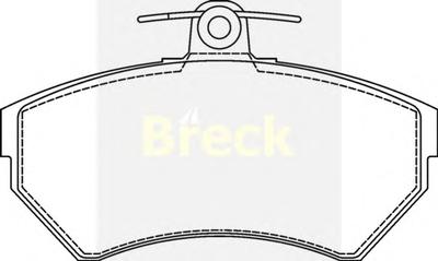 Комплект тормозных колодок, дисковый тормоз BRECK 21945 10 701 00