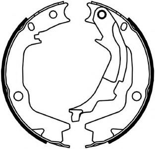 Комплект тормозных колодок, стояночная тормозная система FERODO FSB4045