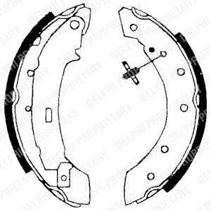 Комплект тормозных колодок DELPHI