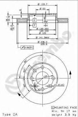 Тормозной диск BREMBO