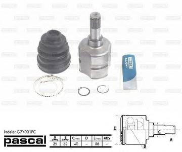 ШРУС PASCAL G7Y001PC
