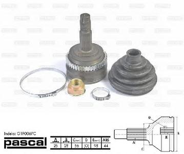 ШРУС PASCAL G1F006PC