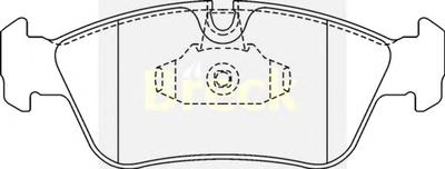 Комплект тормозных колодок, дисковый тормоз BRECK 23287 00 701 00