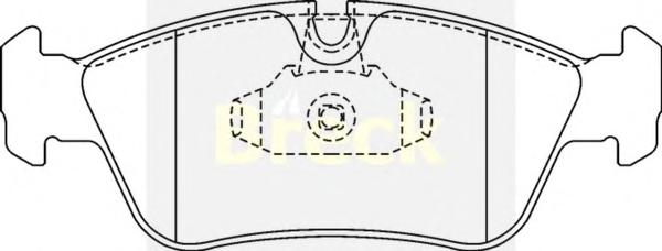 Комплект тормозных колодок, дисковый тормоз BRECK