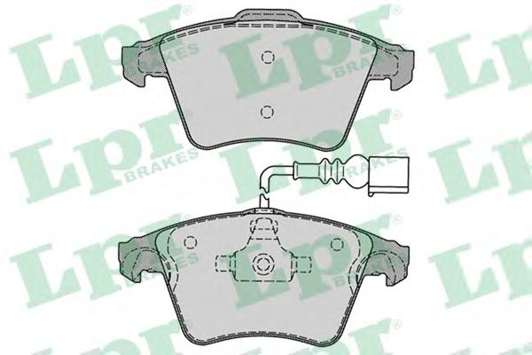 Комплект тормозных колодок, дисковый тормоз LPR