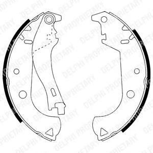 Комплект тормозных колодок DELPHI LS1916