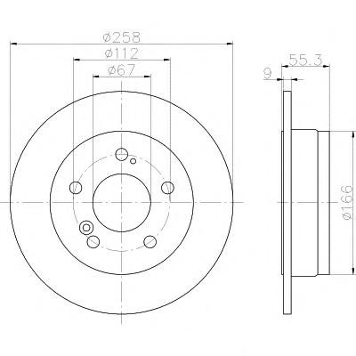 Тормозной диск TEXTAR