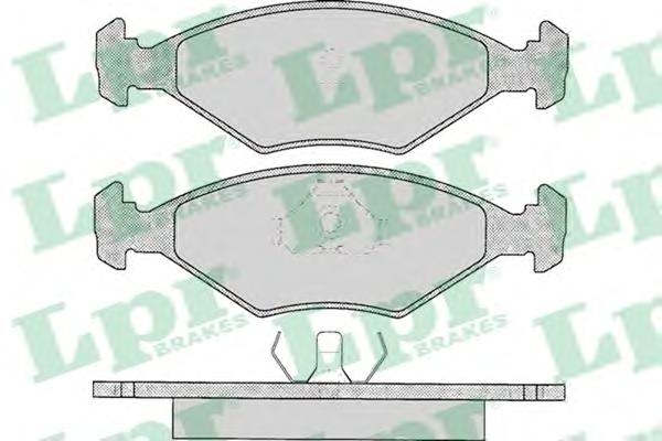 Комплект тормозных колодок, дисковый тормоз LPR