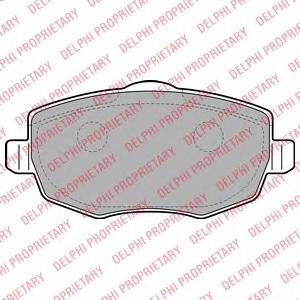 Комплект тормозных колодок, дисковый тормоз DELPHI