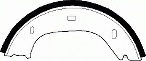 Комплект тормозных колодок, стояночная тормозная система FERODO