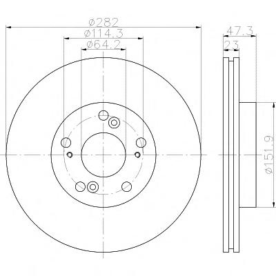 Тормозной диск TEXTAR