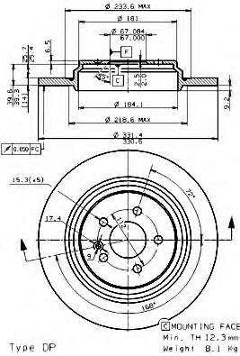 Тормозной диск BREMBO
