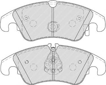 Комплект тормозных колодок, дисковый тормоз FERODO FDB4268