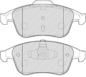 Комплект тормозных колодок, дисковый тормоз FERODO FDB4068