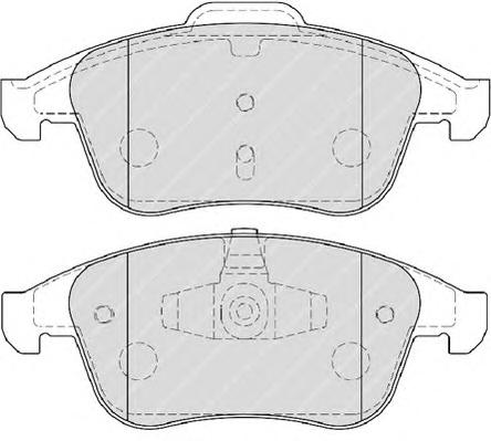 Комплект тормозных колодок, дисковый тормоз FERODO