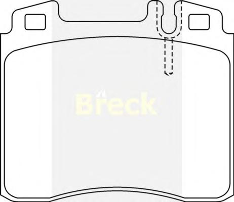 Комплект тормозных колодок, дисковый тормоз BRECK