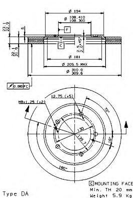 Тормозной диск BREMBO