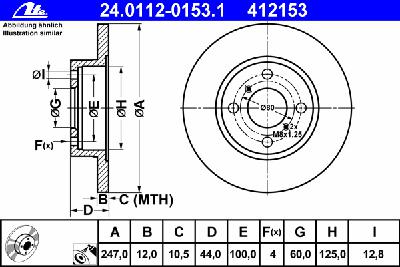 Тормозной диск ATE 24.0112-0153.1
