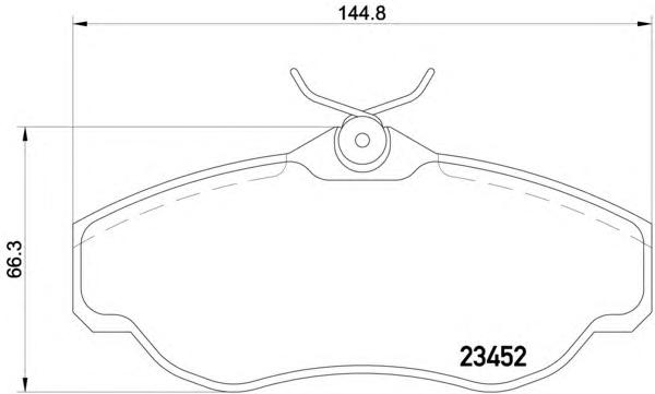 Комплект тормозных колодок, дисковый тормоз TEXTAR