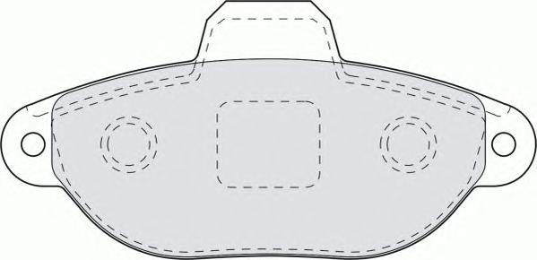 Комплект тормозных колодок, дисковый тормоз FERODO