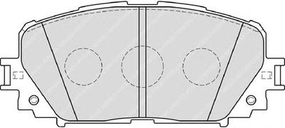 Комплект тормозных колодок, дисковый тормоз FERODO FDB4081