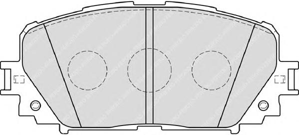Комплект тормозных колодок, дисковый тормоз FERODO
