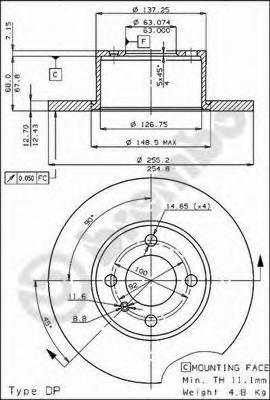 Тормозной диск BREMBO