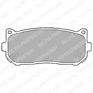 Комплект тормозных колодок, дисковый тормоз DELPHI