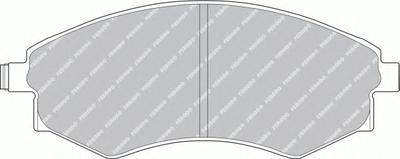 Комплект тормозных колодок, дисковый тормоз FERODO FDB600
